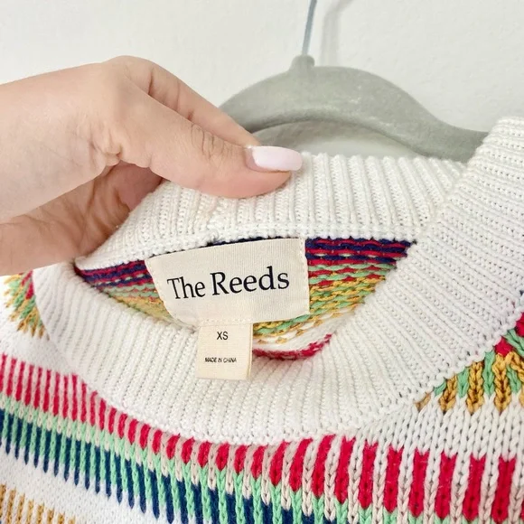 The Reeds | J. Crew Rainbow Knit Striped Crew Neck Sweater - Picture 10 of 12